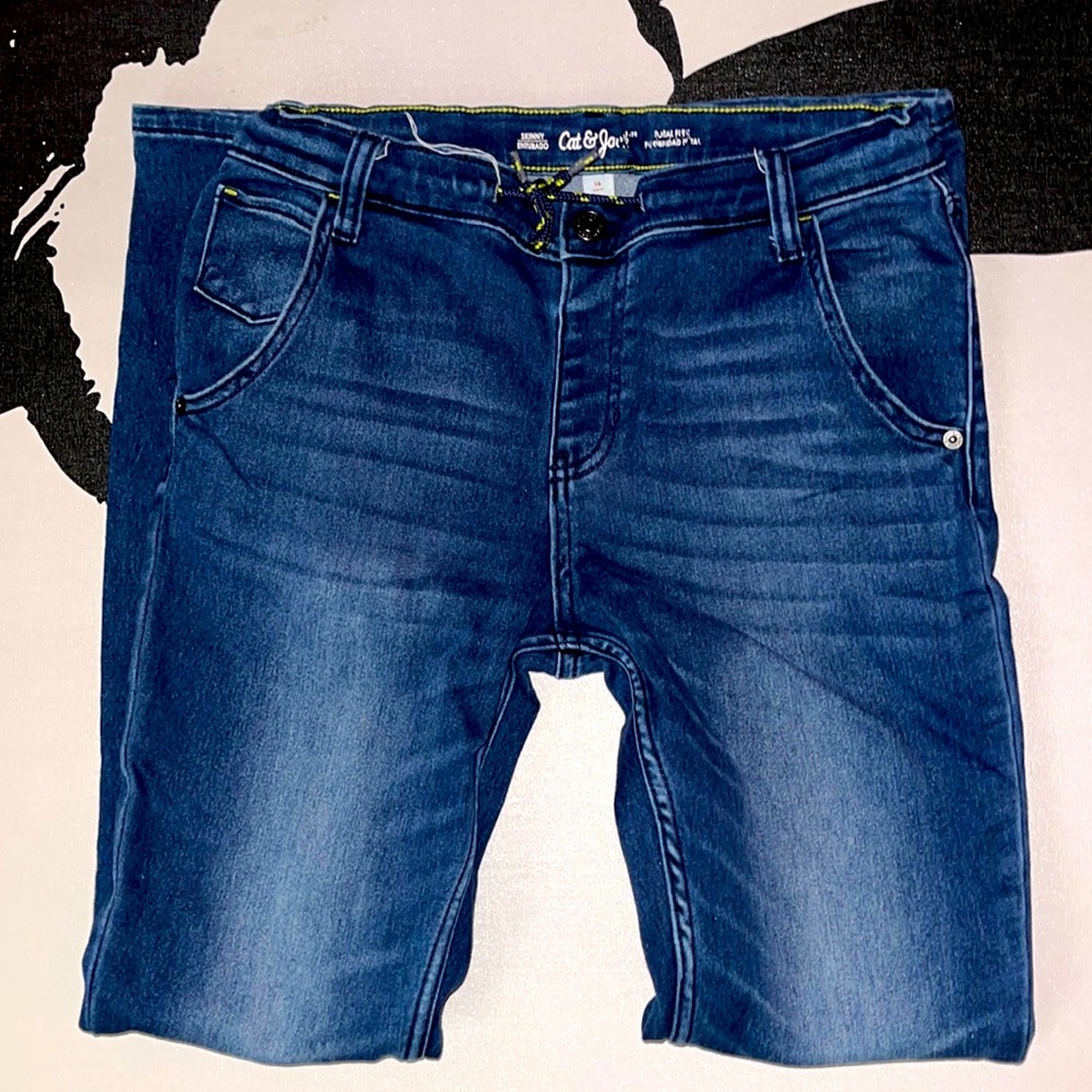 Cat & Jack | Boys Dark Blue Skinny Drawstring Jeans